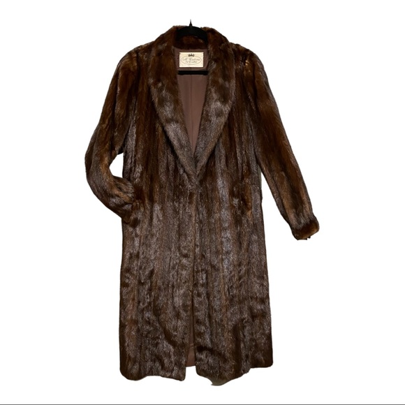 NWOT Luxurious Mahogany Full Length Mink Coat - Picture 5 of 11